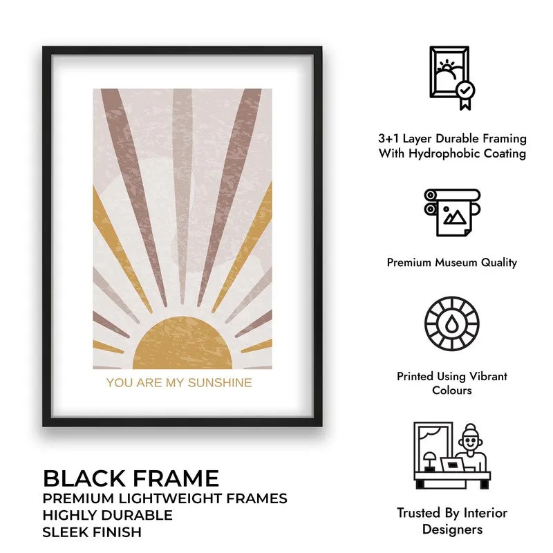 Bursting Sol Canvas Wall Painting With Black Frame media 12