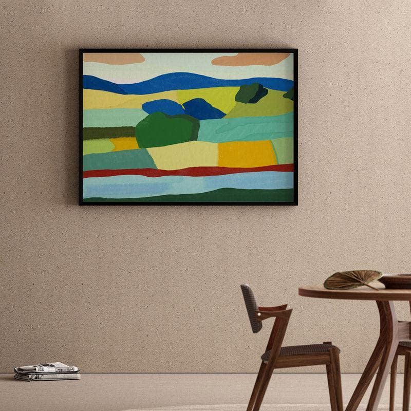 Land Of Many Colors Wall Painting - Black Frame