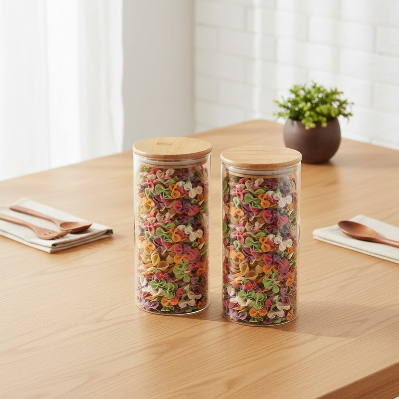 Jarix Glass Jar (1000 mL Each) - Set Of Two media 3