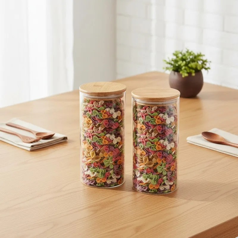 Jarix Glass Jar (1000 mL Each) - Set Of Two - 3