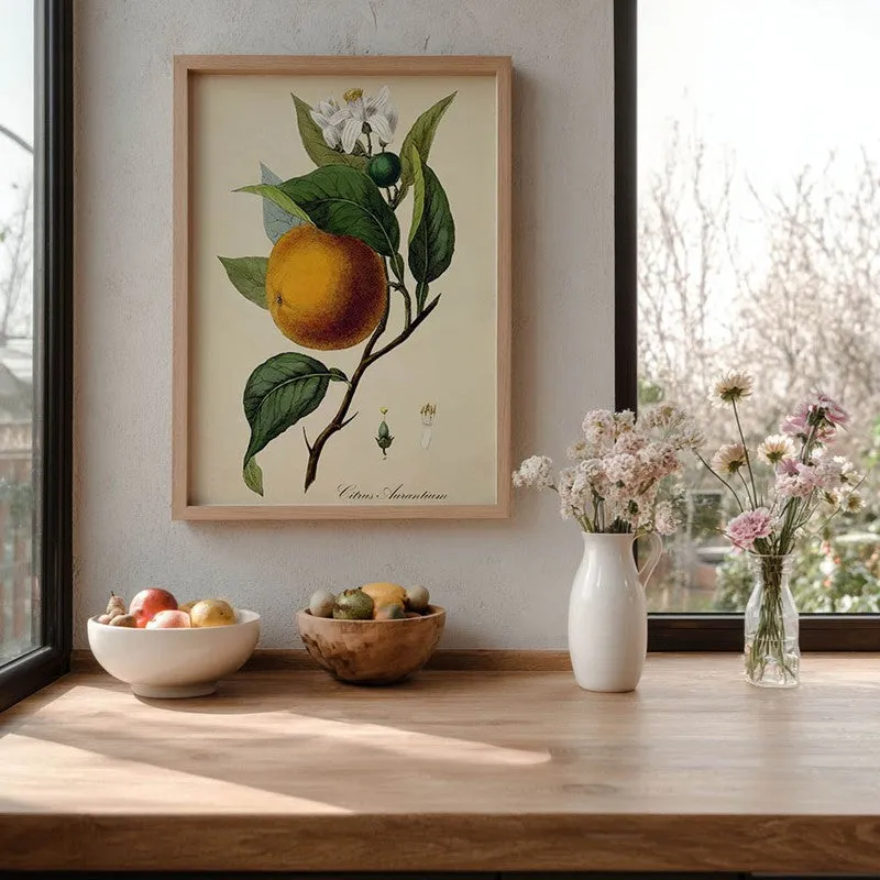 Tropical Zest Archival Canvas Wall Art - Brown media 7