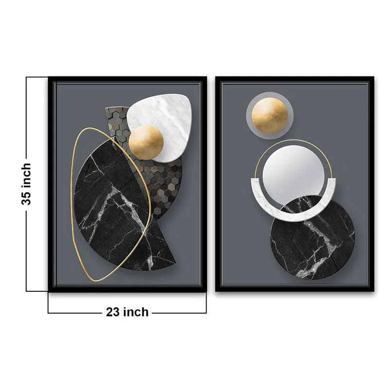 Ida Abstract Wall Art - Set Of Two media 5
