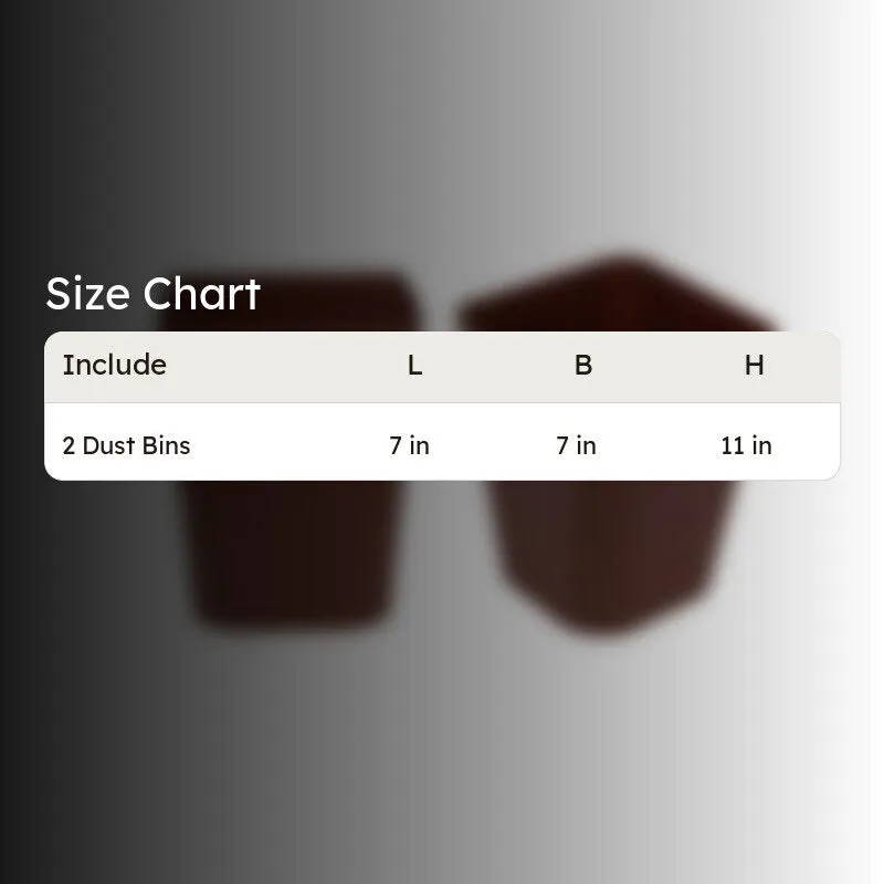 Neil Dust Bin (Brown) - Set Of Two media 5