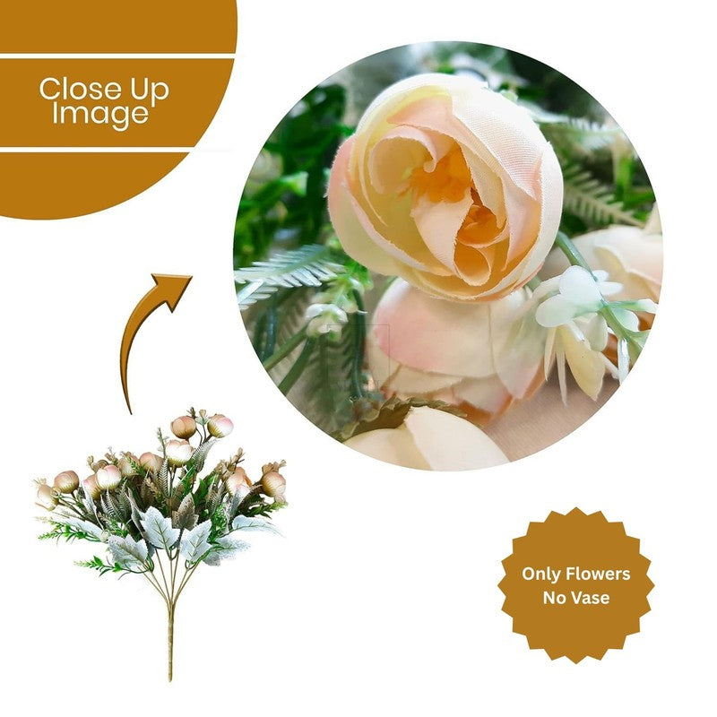 Petaline Polyester Artificial Flower - Set Of Four media 6