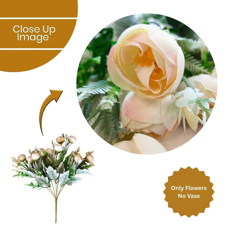 Petaline Polyester Artificial Flower - Set Of Four media 6