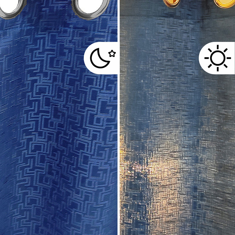 Amaranth Jacquard Blackout Curtain - Set Of Two media 6