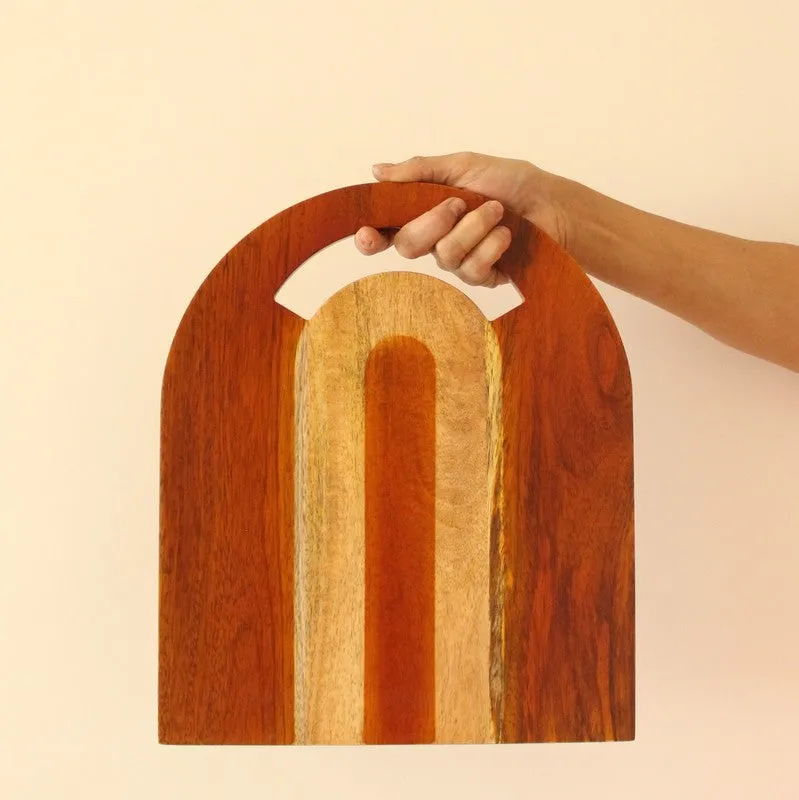 GoldenAura Dine Wood Platter media 4