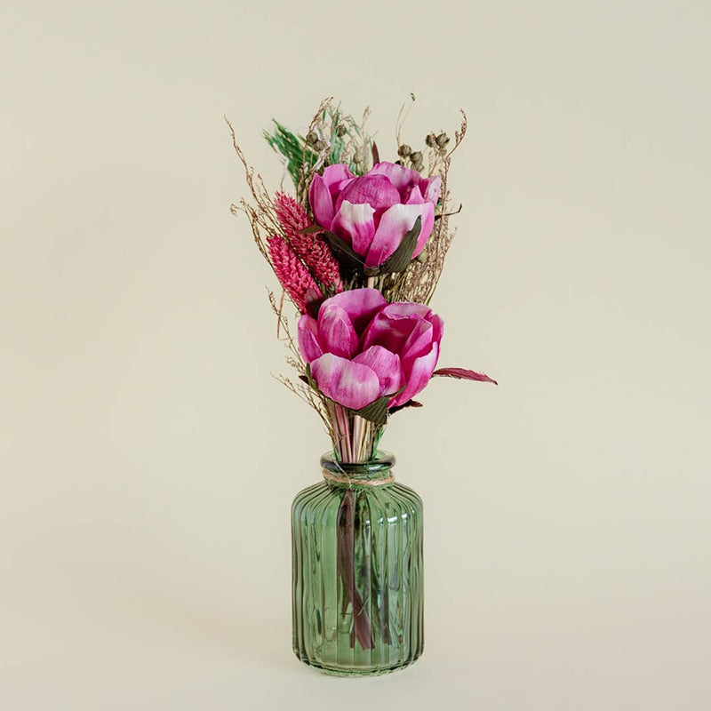 Blooms - Dried Flowers Bouquet in Glass Vase media 4