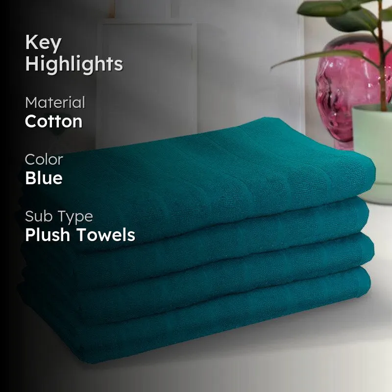 Sarda Bath Towel (Dark Blue) - Set Of Four media 2