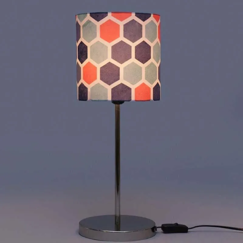 Honeycomb Fabric Table Lamp - Multicolor media 3
