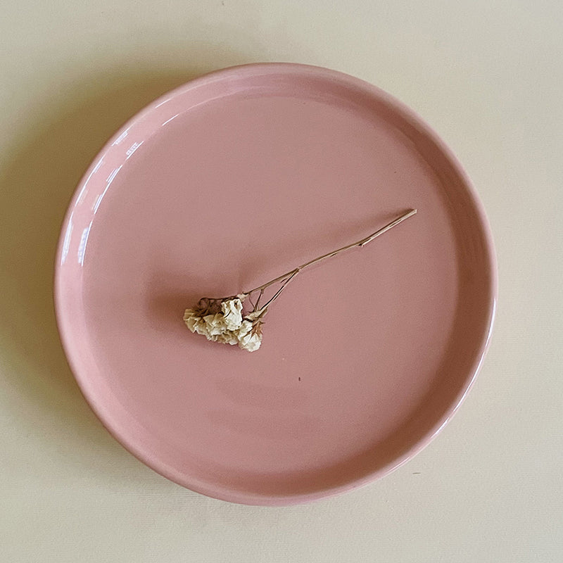 Aurale Ceramic Quarter Plate (Peach) - Set Of Two media 7