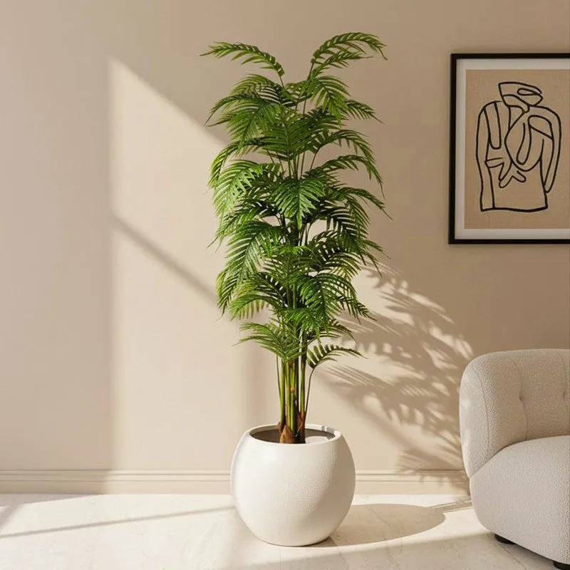 Verdiq II Artificial Plant With Black Plastic Pot - 6 Feet media 1