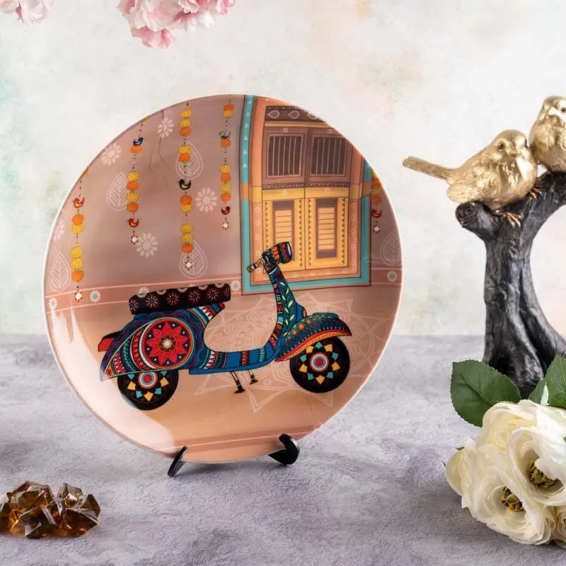 Rejoicing Scooter Ride Decorative Plate media 4