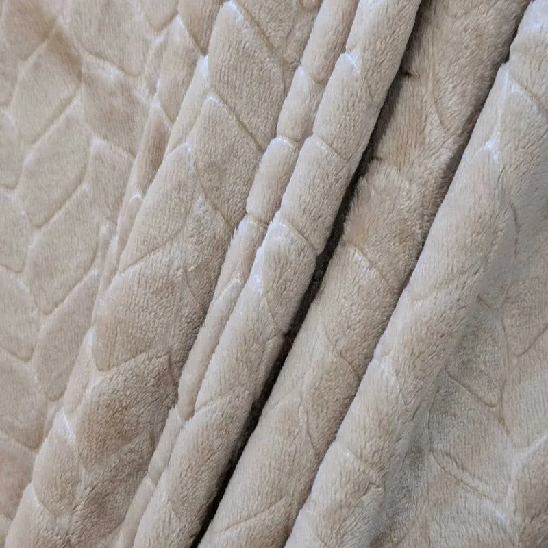 Solida Wool Blankets (Beige) - 330 GSM media 4