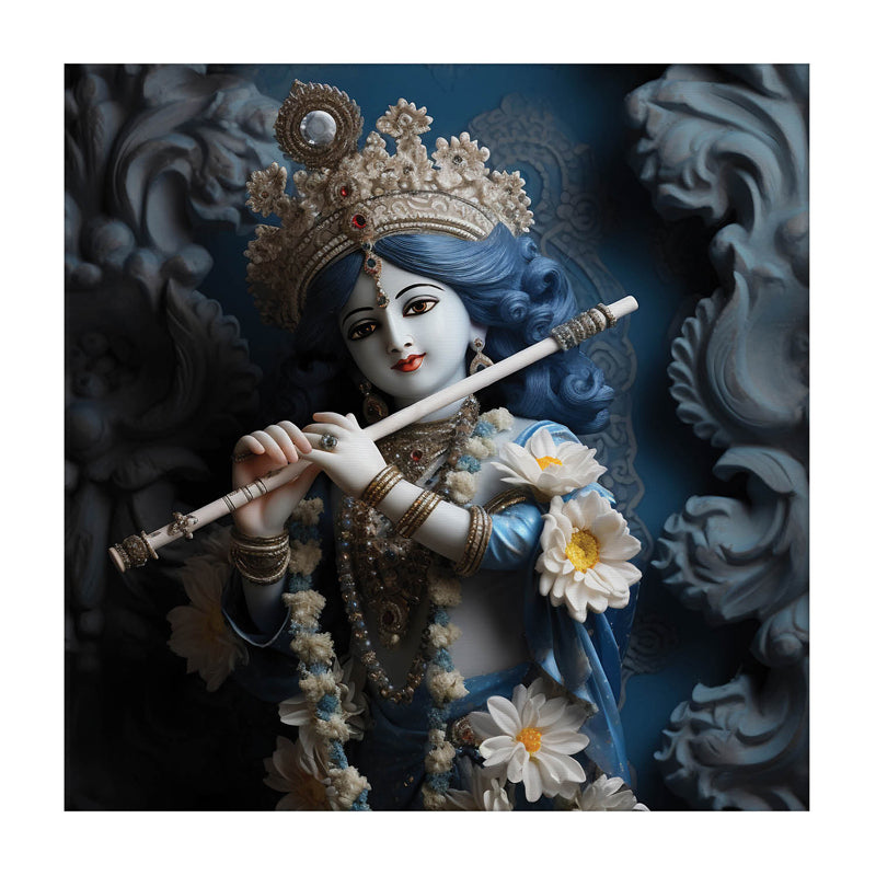 Krishna Charitha Canvas Wall Painting media 3
