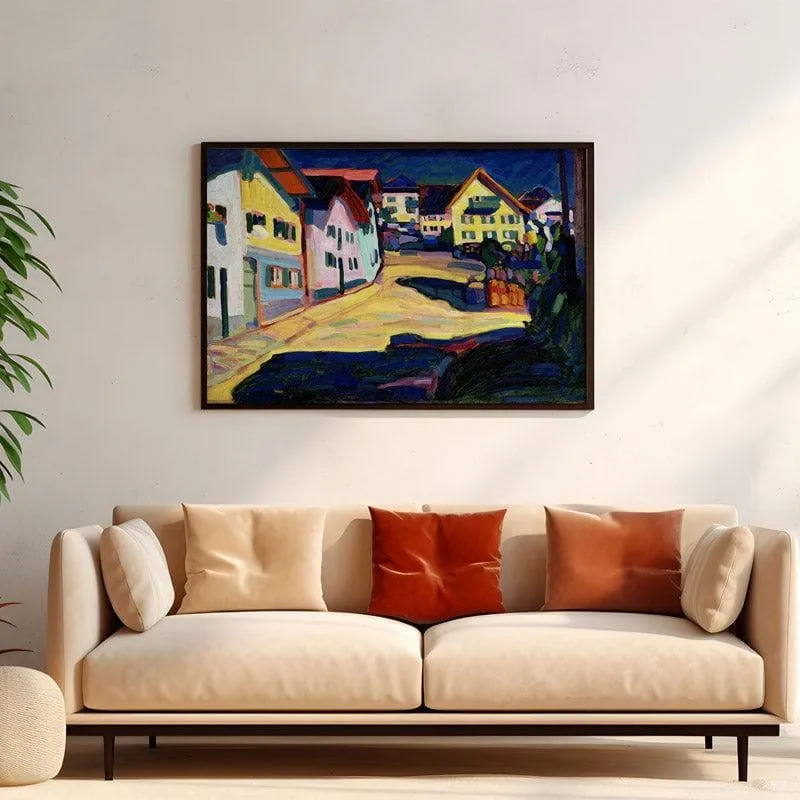 Burggrabenstrasse Canvas Wall Painting - Black Frame media 4