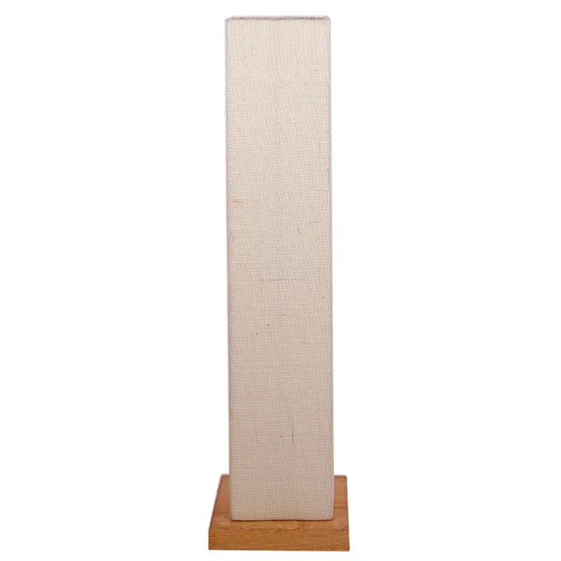 Miya Wooden Tower Floor Lamp With Jute Shade - White media 4