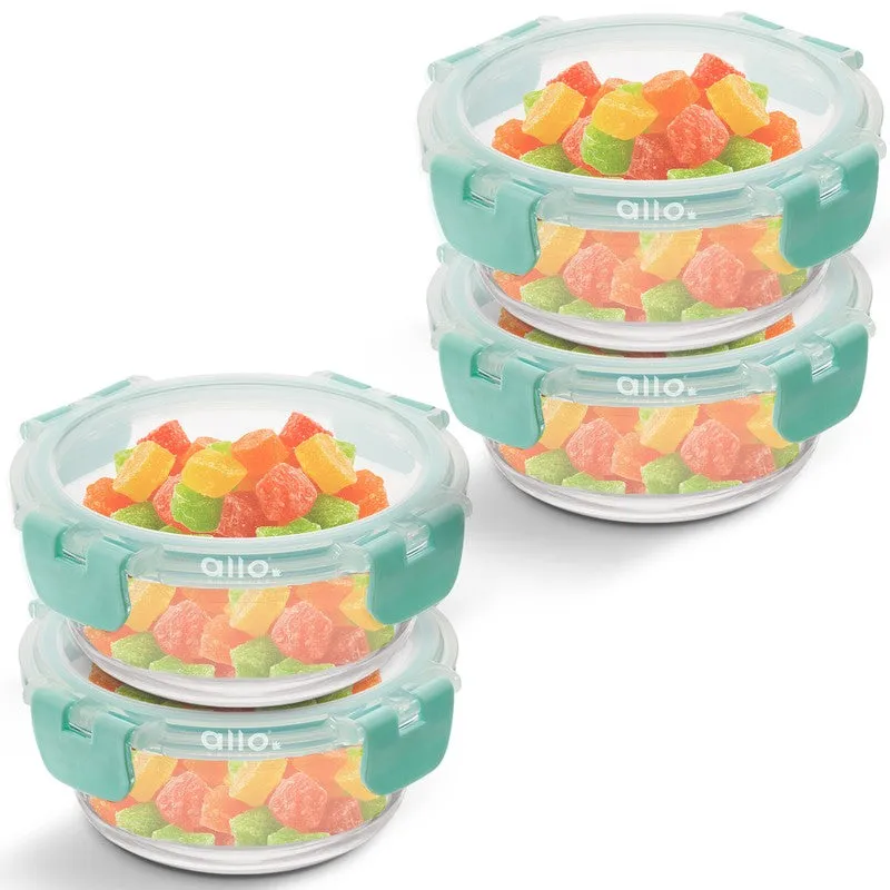 Nibron Leak Proof Glass Lunch Box (215 mL Each) - Set Of Four media 4