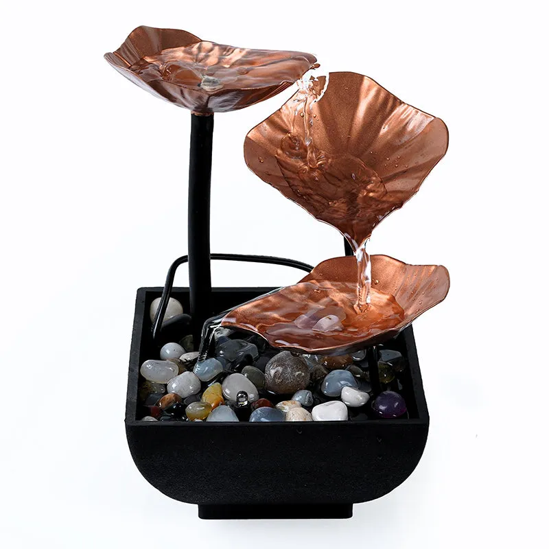 Lily Flow Table Top Fountain - Copper media 8