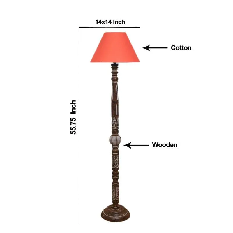 Colton Ezra Floor Lamp - Orange media 4