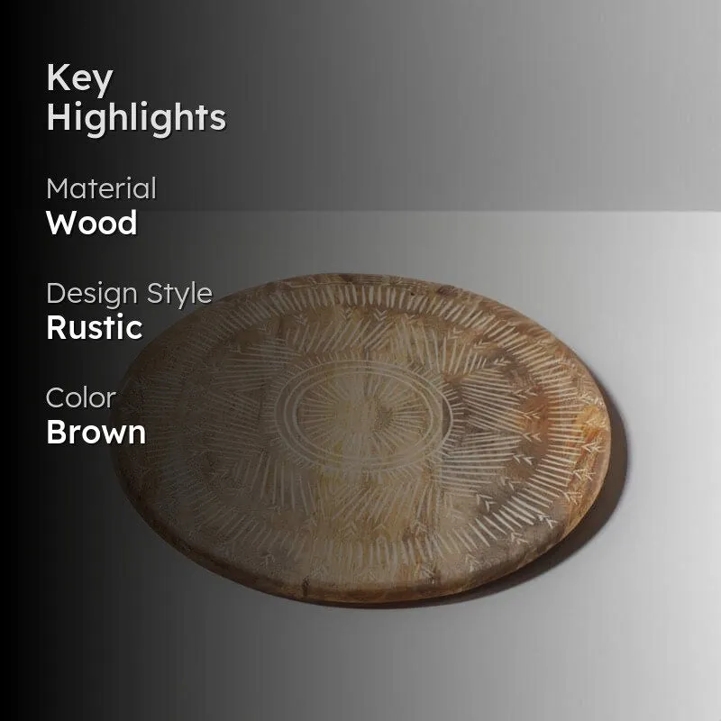 Rustic Realm Wood Lazy Susan media 2
