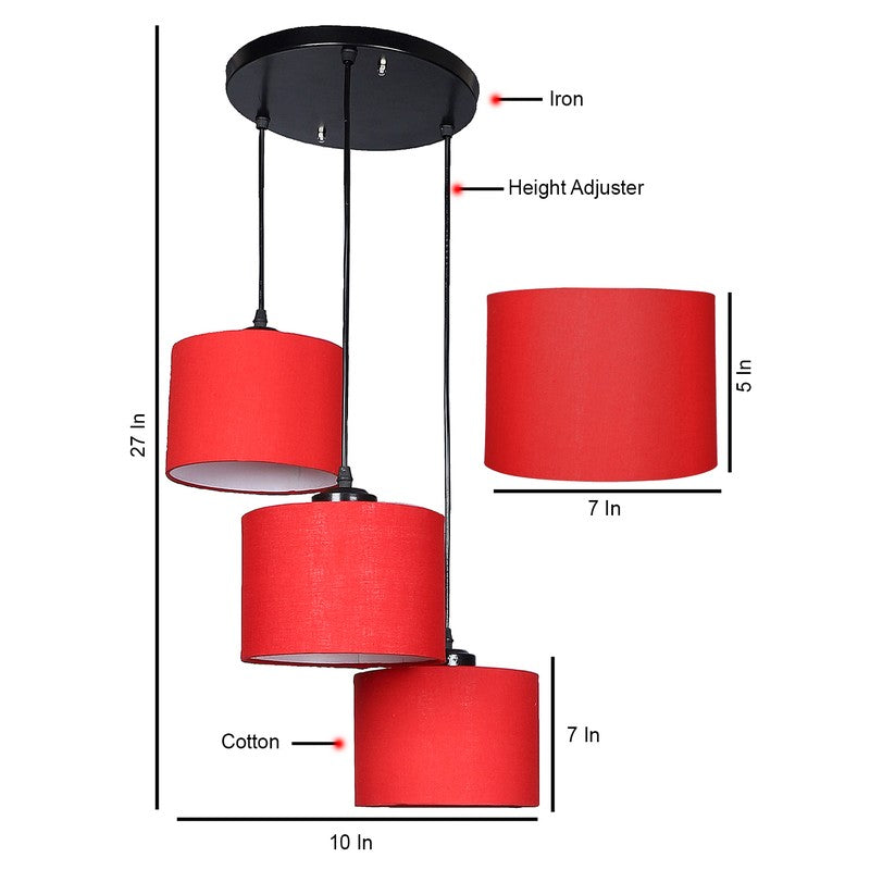 Lumera Drift Metal Ceiling Lamp - Red media 8