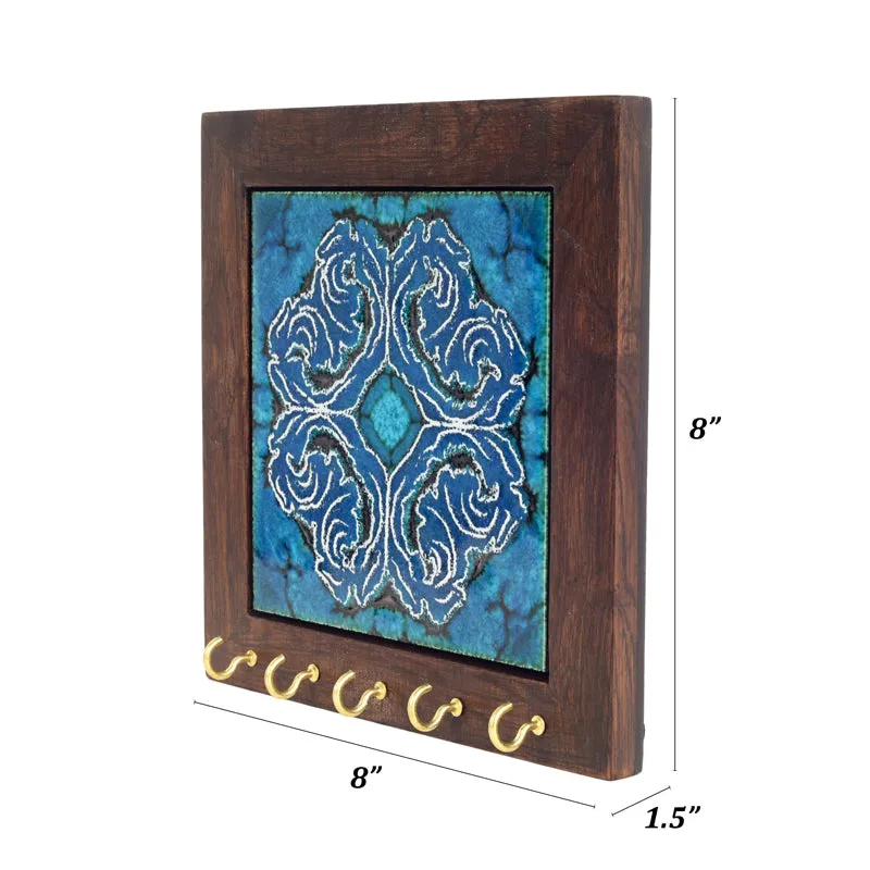 Blue Daisy Handcrafted Key Holder media 6