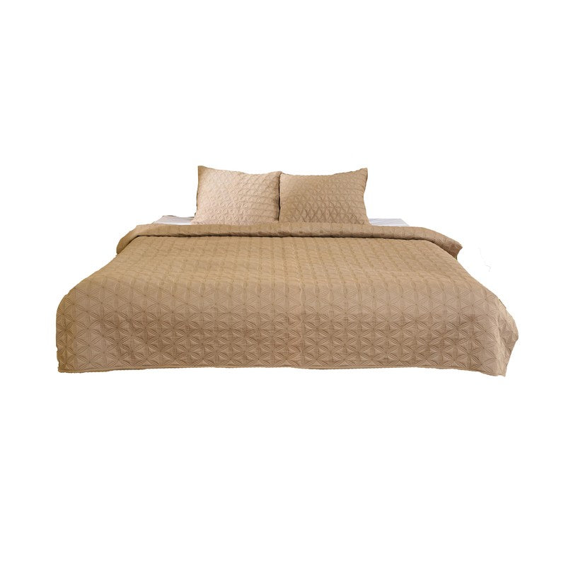 CozyCore Solid Cotton Comforter (Brown) - 200 GSM media 4