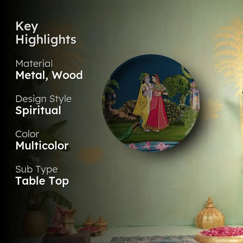 Radha (Krishna Decorative Plate) - Two Piece Set media 2