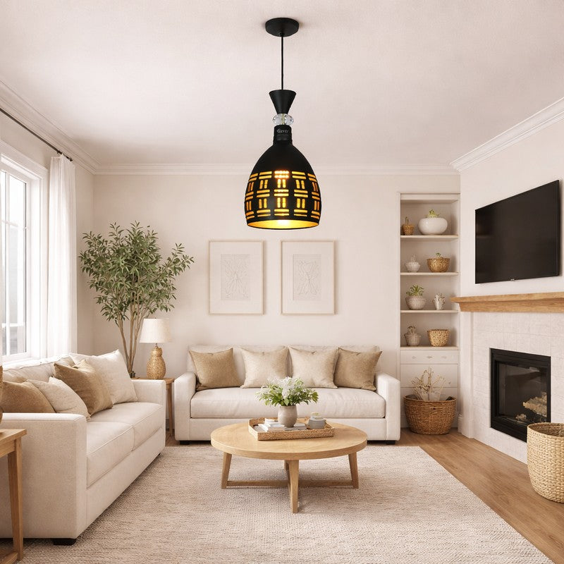 Lattice Light Metal Ceiling Lamp