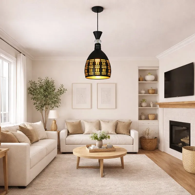 Lattice Light Metal Ceiling Lamp media 1