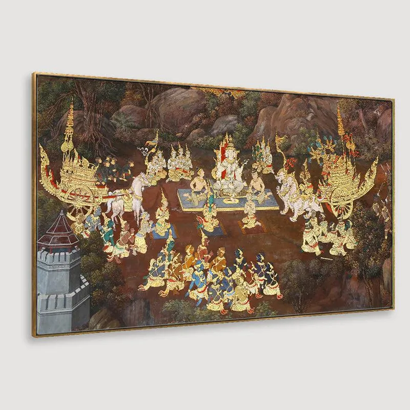 Royale Dinner Canvas Wall Painting media 4