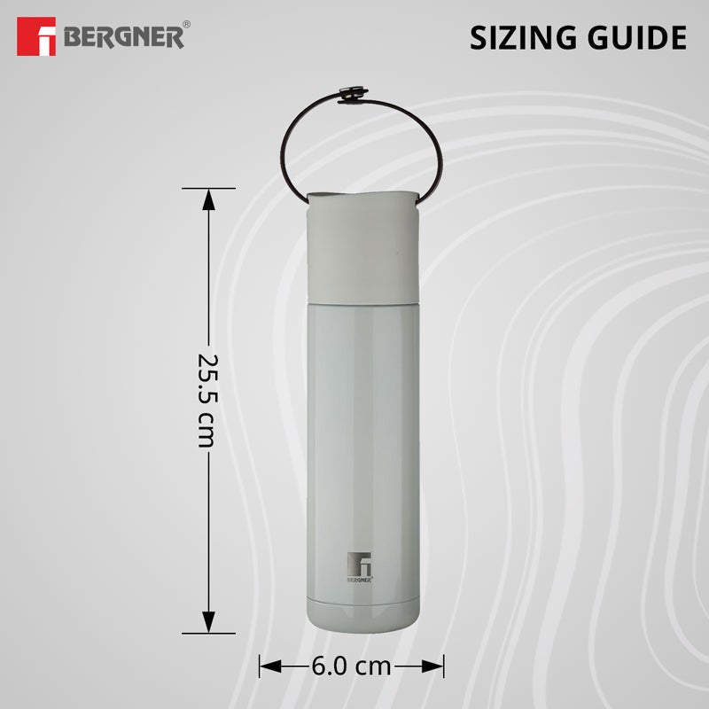 Bergner Walking Thermosteel Hot and Cold Flask (Grey) - 500 mL media 7