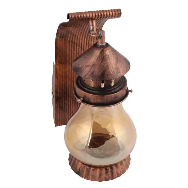 Modern Haveli Lantern Wooden Wall Lamp media 5