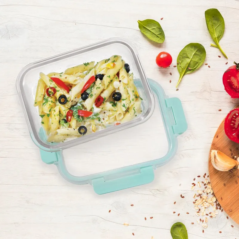 Cravro Leak Proof Glass Lunch Box (640 mL Each) - Set Of Four media 5
