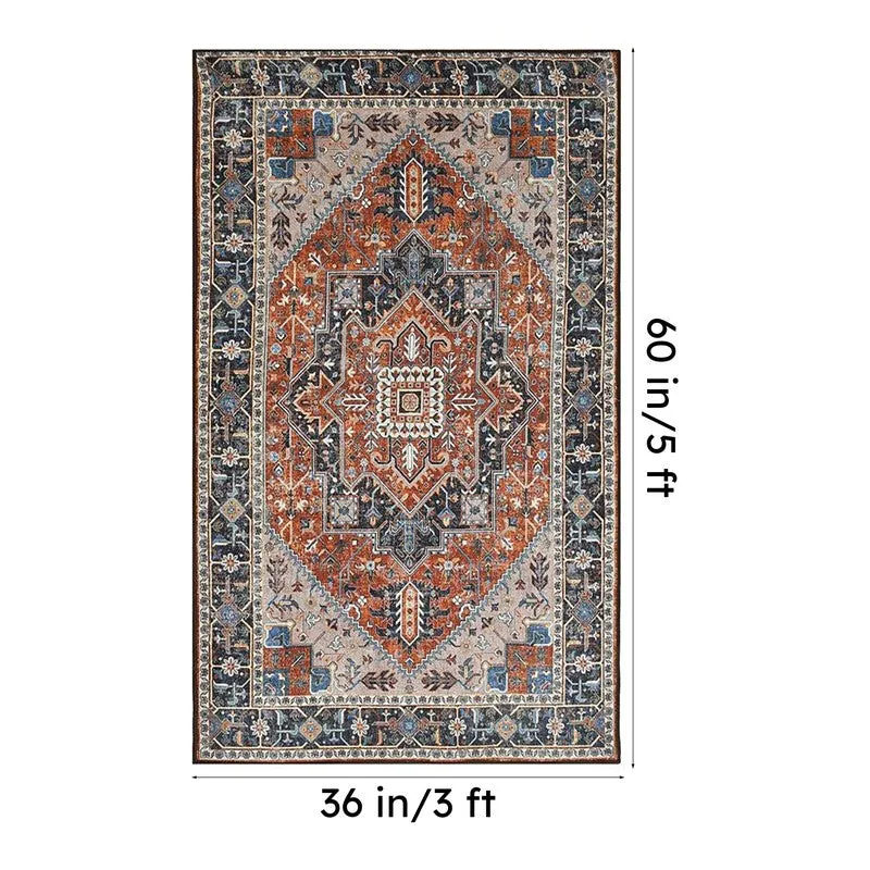 Ruhani Velvet Rectangle Anti-Skid Carpet media 10