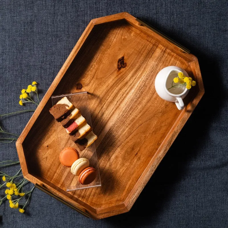 Avant Abstract Art Wooden Serving Tray media 5