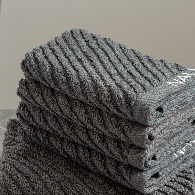 Nautica Riviera Soft Cotton Towel Set (Dark Grey) - Set Of Six media 5