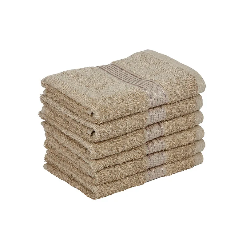 Eva Quick Dry Hand Towel (Taupe) - Set Of Six media 4