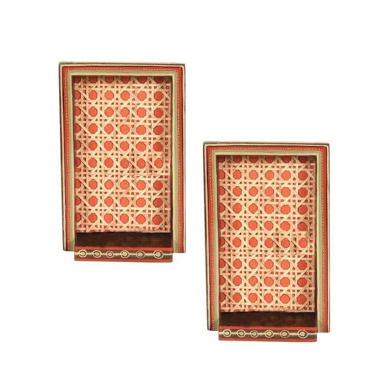 Ethnic Bliss Wall Shelf - Set Of Two media 4
