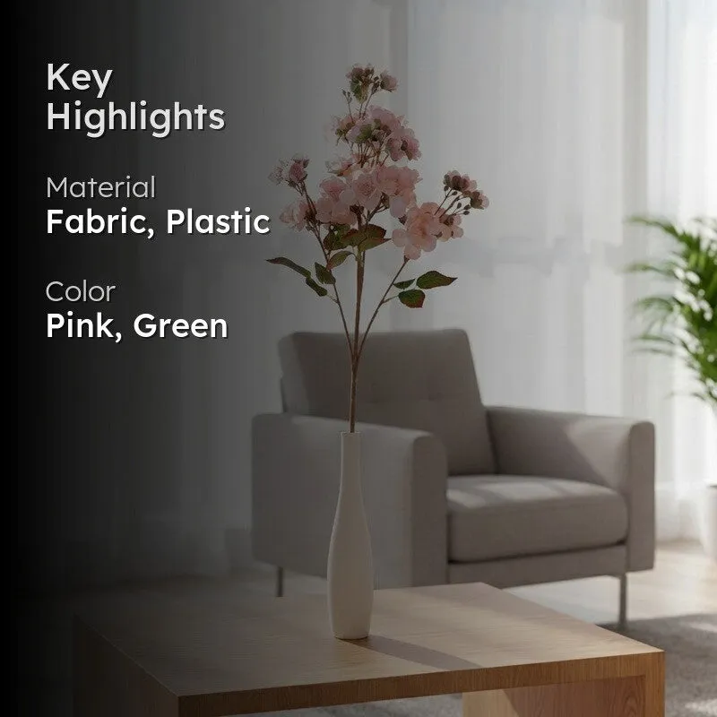 Multiflora Meadow Artificial Flower Spray - Pink media 2