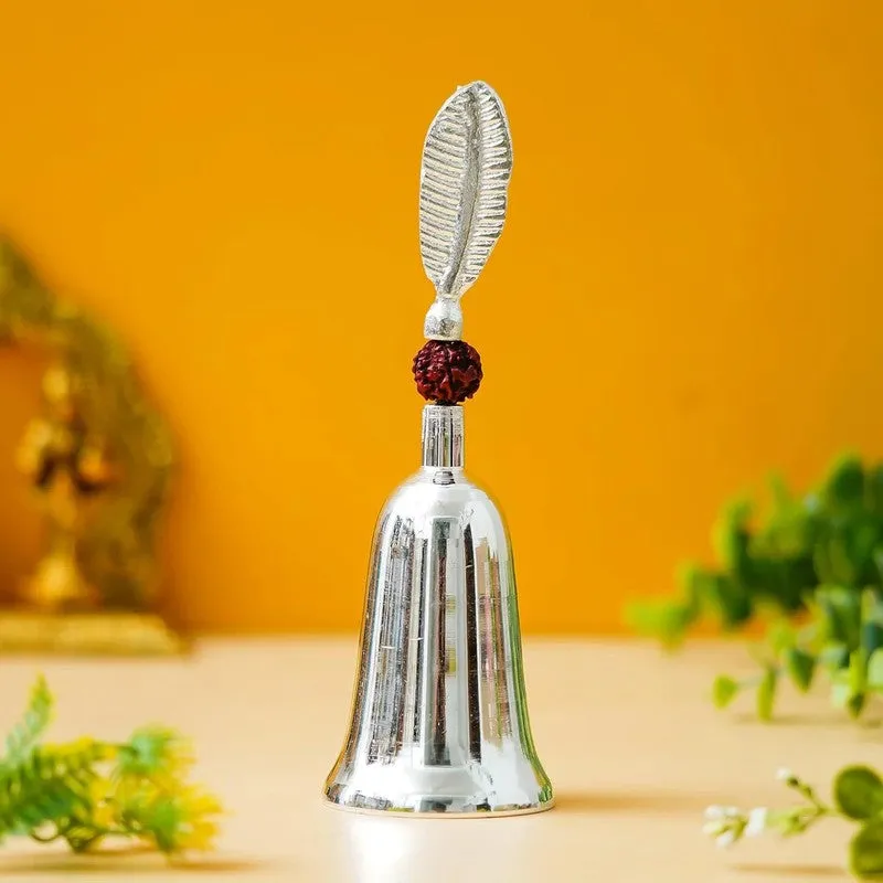 Temple Ritual Aluminium Pooja Bell - Silver media 3
