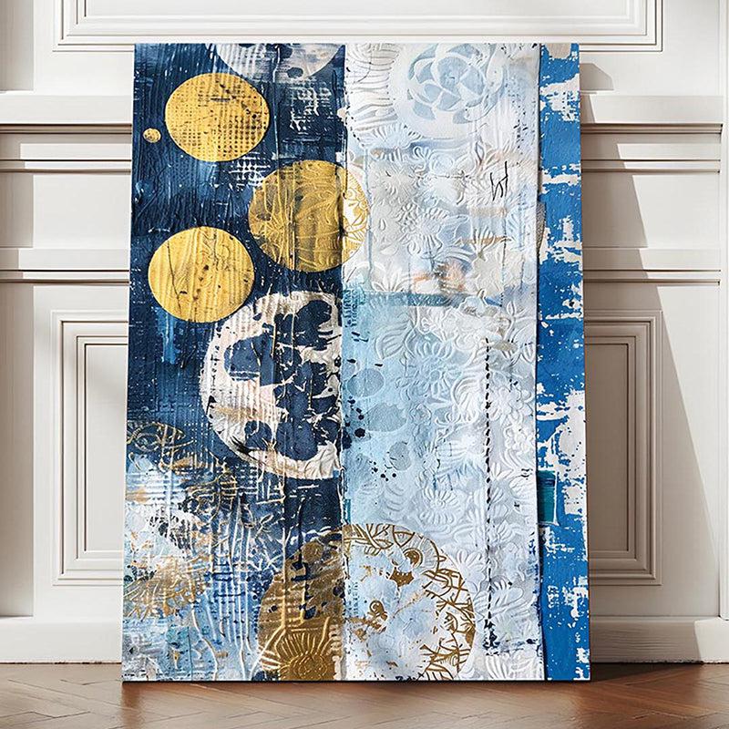 Azure Dawn Canvas Abstract Wall Art media 2