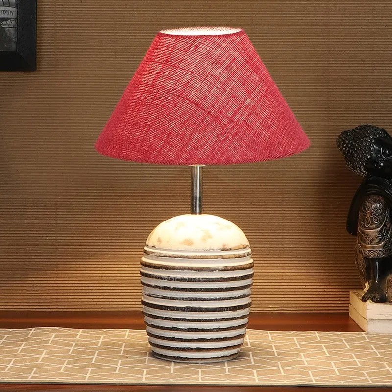Lumexa Cotton Table Lamp With Wooden Base - Pink media 3