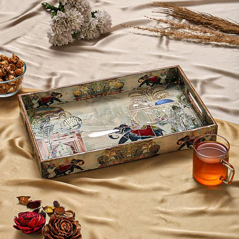 Hastina Wood Serving Tray media 1