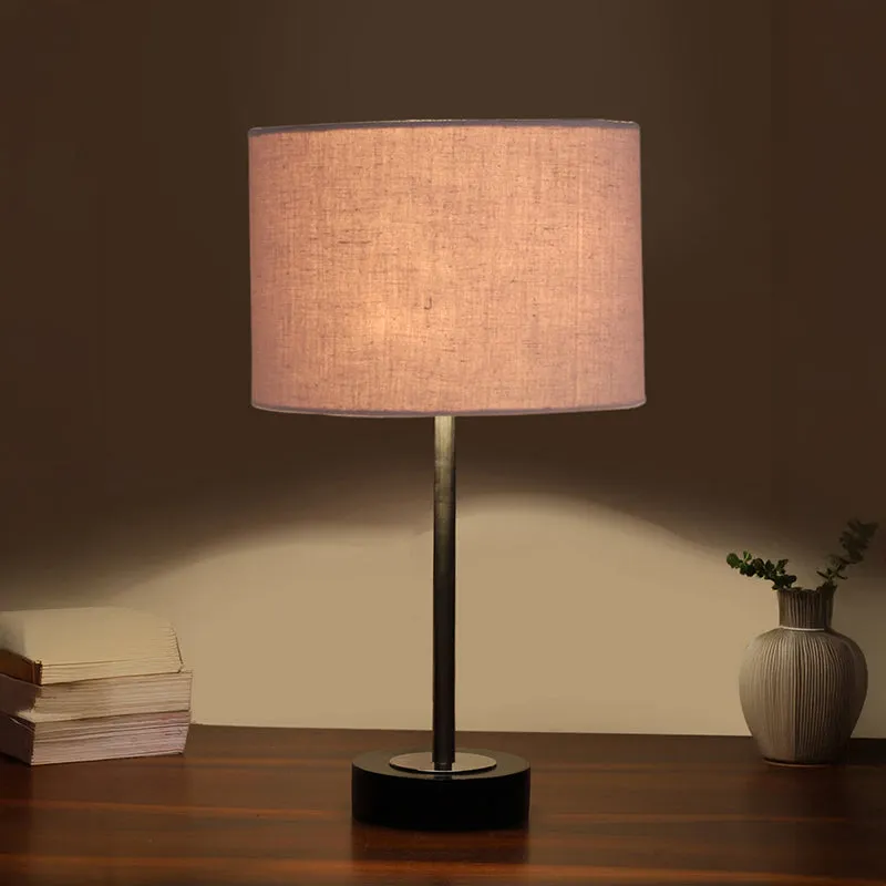 Cotin I Rodin Wooden Table Lamp - Grey,Silver,Black media 1