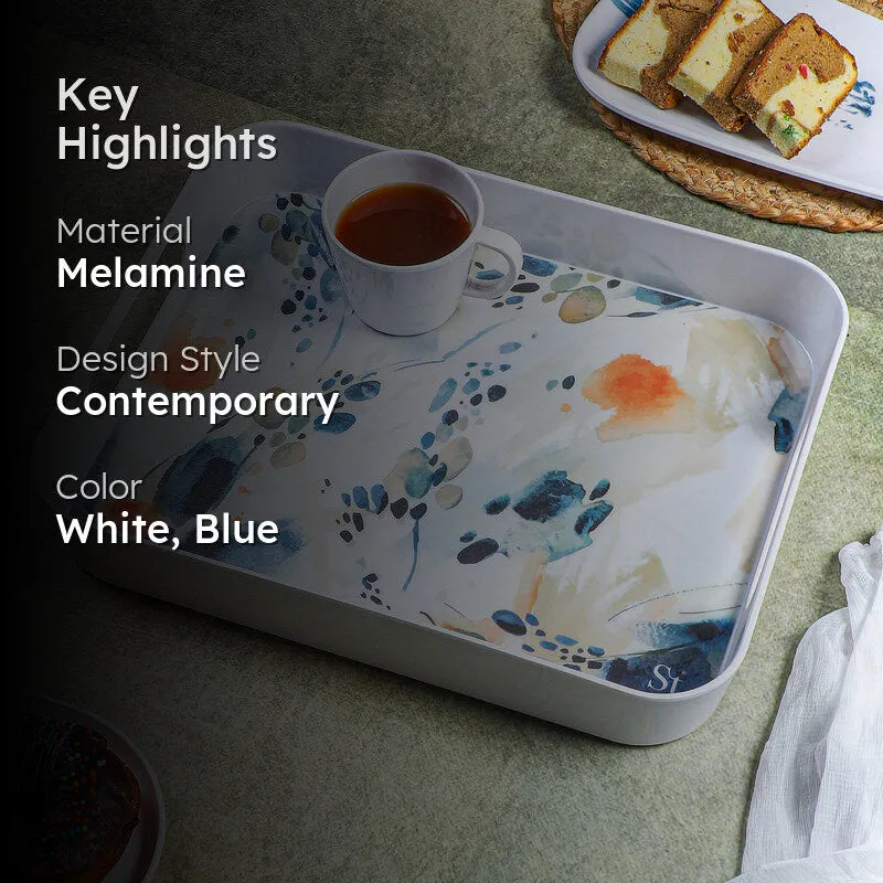 Flidais Melamine Rectangle Serving Tray media 2