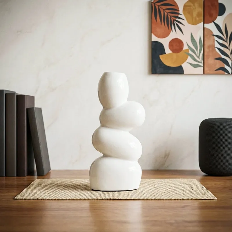 Pebble Play Vase - White media 1