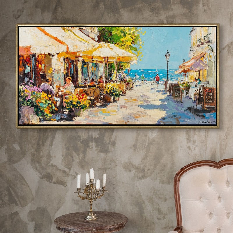 Sun-Drenched Afternoon Canvas Wall Painting With Frame