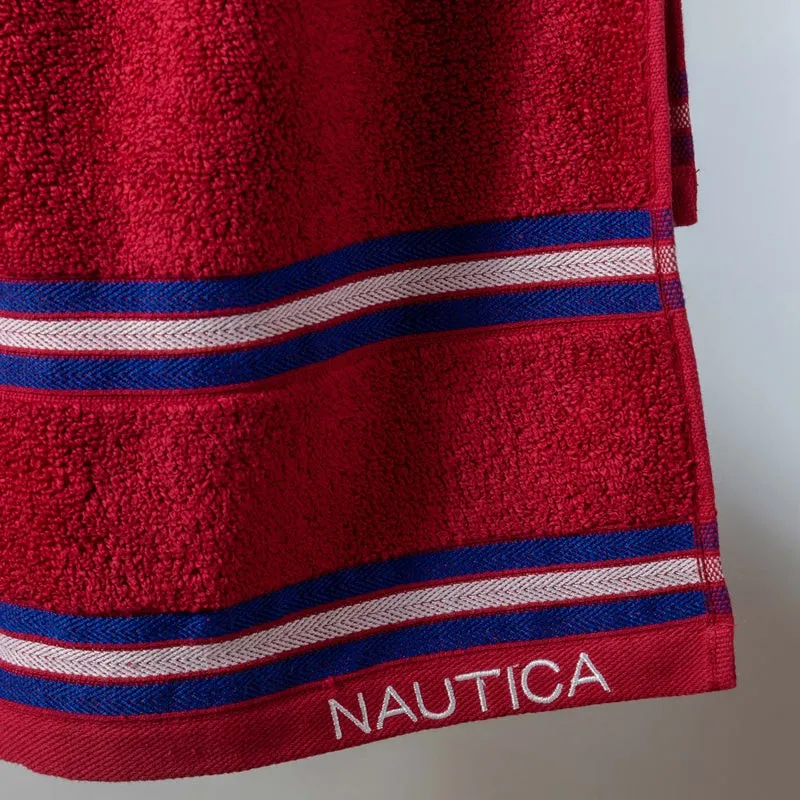 Nautica Dove Dual Down Bath Towel - Red media 3